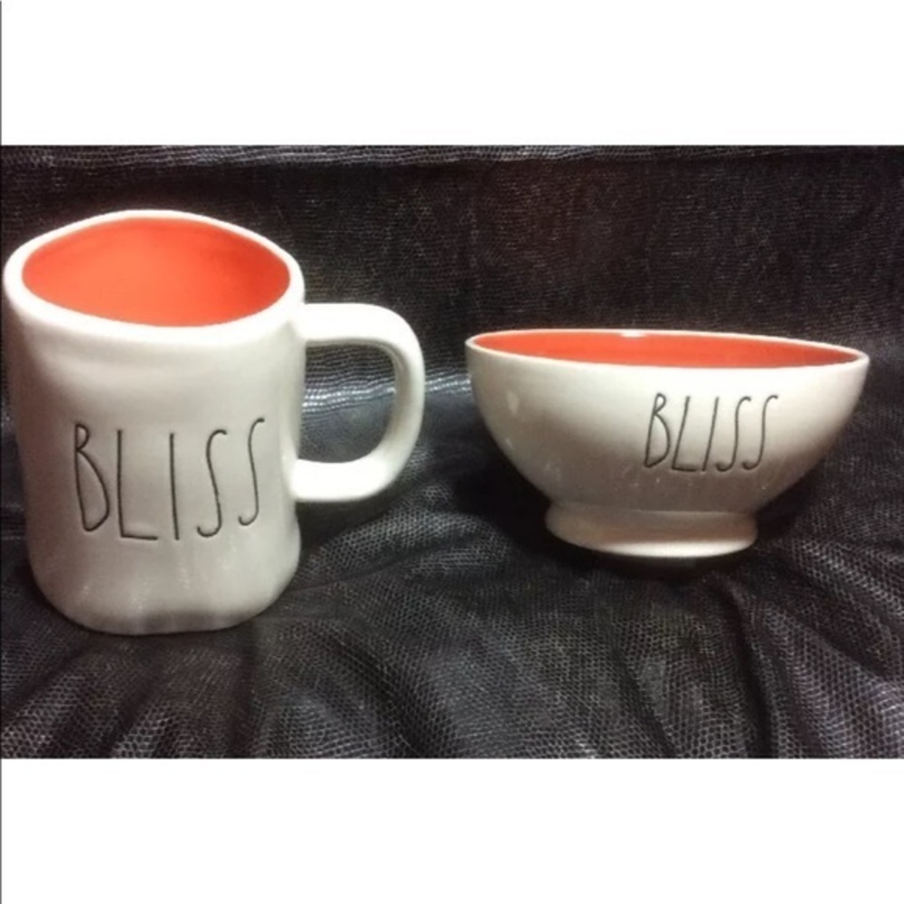 NWOT Rae Dunn BLISS Mug & Bowl SET Coffee Tea Mug